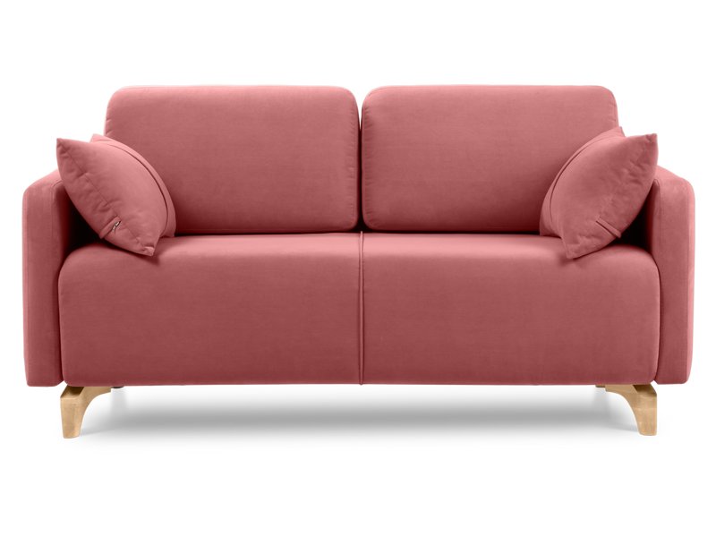 Диван прямой Льери Мини Велюр Розовый