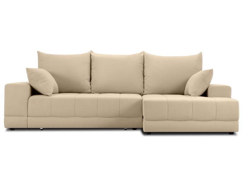 Диван угловой Дарол Вельвет Бежевый