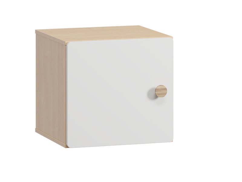 Тумба прикроватная Арчи 45x44 Белый/Береза