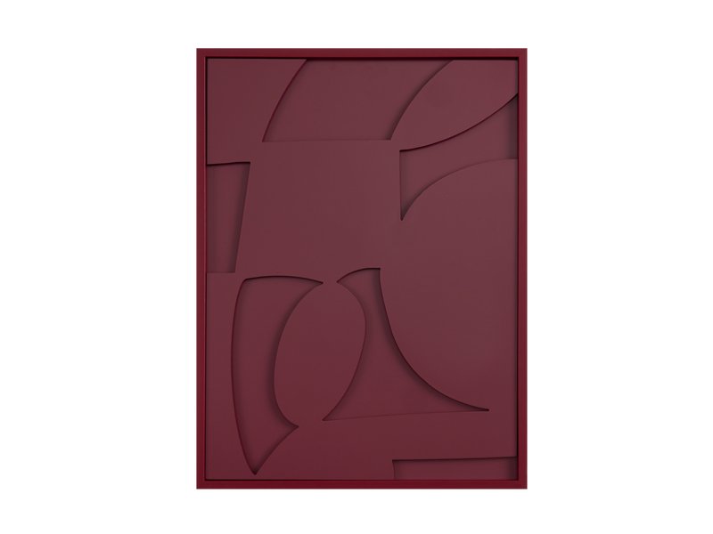 Картина Рельеф Бордовый 45x60