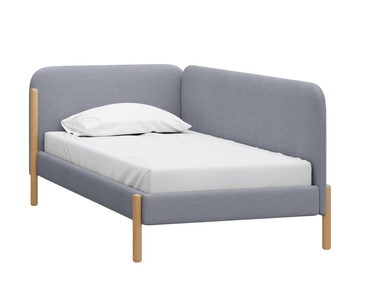 Кровать Кейси 90 Рогожка Серый