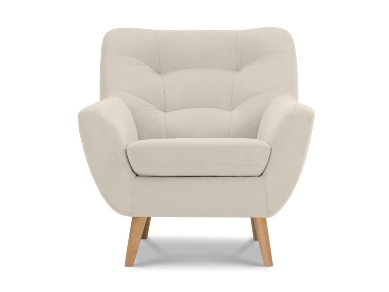 Кресло Витио Вельвет Молочный