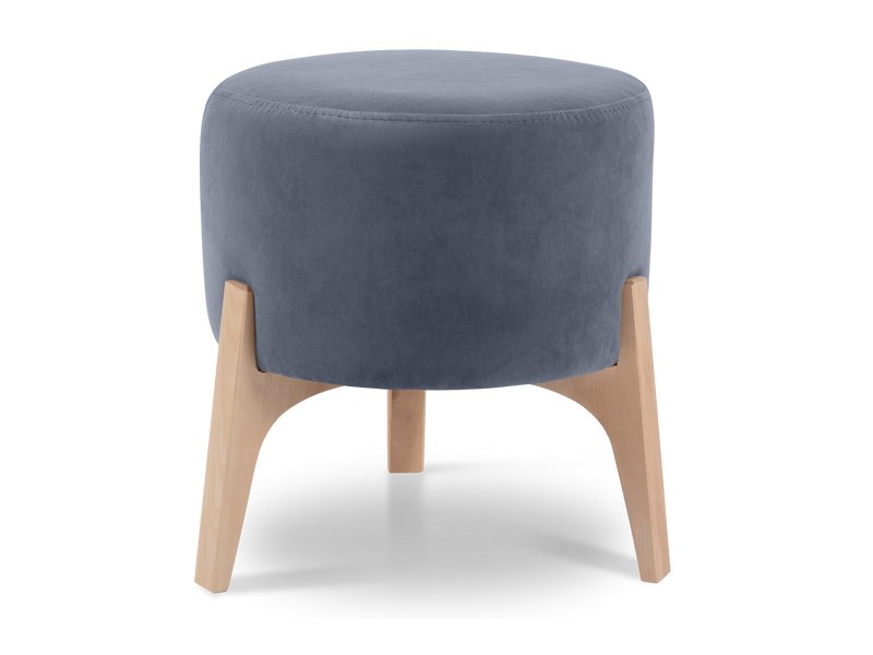 Пуф Лидо Велюр Серо-голубой