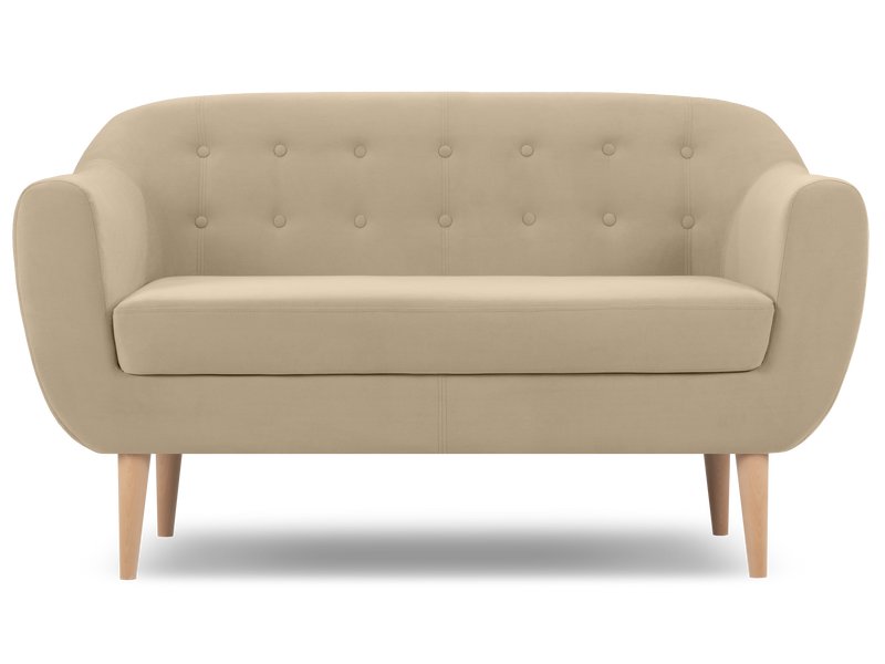Диван прямой Роттердам Вельвет Бежевый
