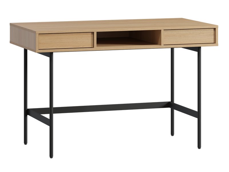 Письменный стол Эрлин-1 120x60 Дуб Барбера/Черный