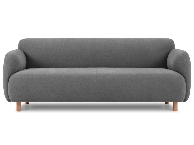 Диван прямой Пайпел-3 Букле Графитовый