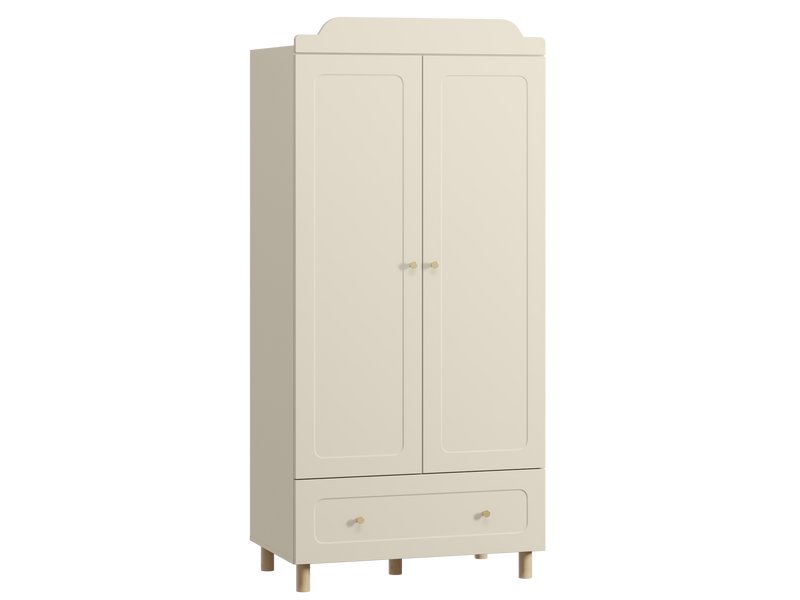 Распашной шкаф Велди 2-90x190 Светло-бежевый