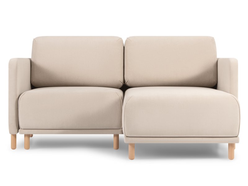 Диван угловой Нордика мини Велюр Молочный