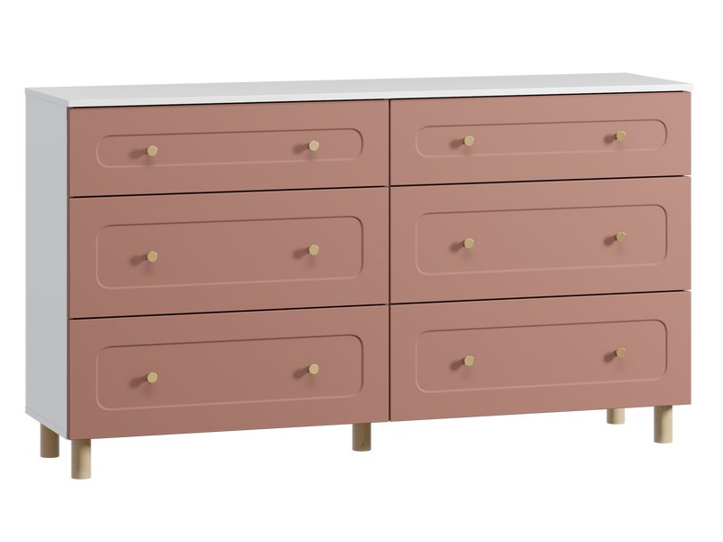 Комод Велди 160x90 Розовый