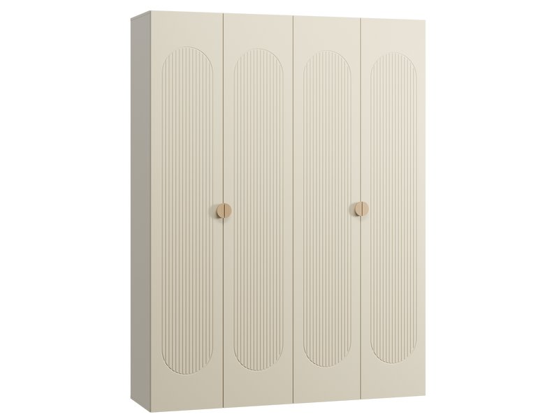 Распашной шкаф Луми 4-181x242 Светло-бежевый