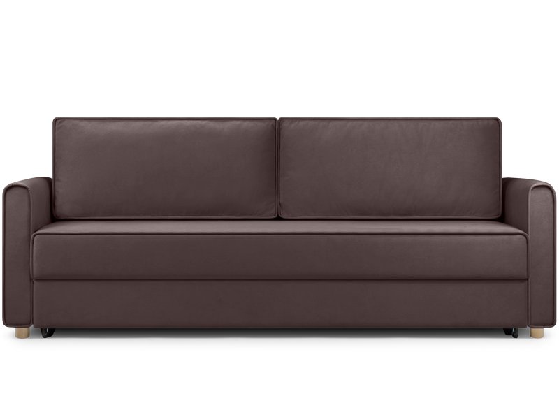 Диван прямой Лилле Велюр Коричневый