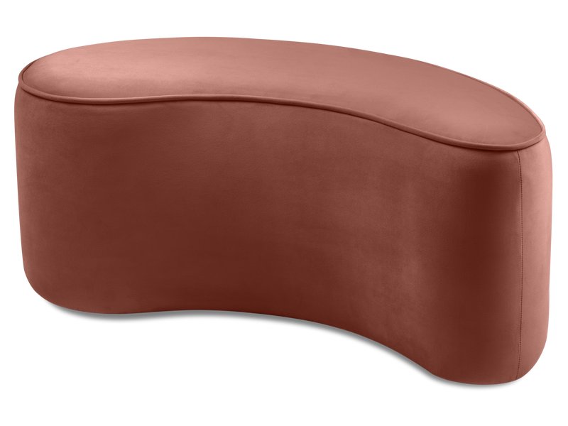 Пуф Корк Велюр Терракотовый