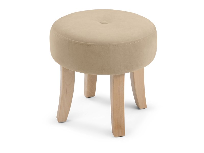 Пуф Дадли Велюр Бежевый