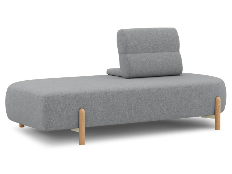 Диван модульный Альди 1 Букле Графитовый