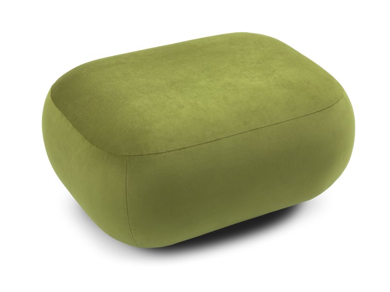 Пуф Я не минималист Велюр Оливковый