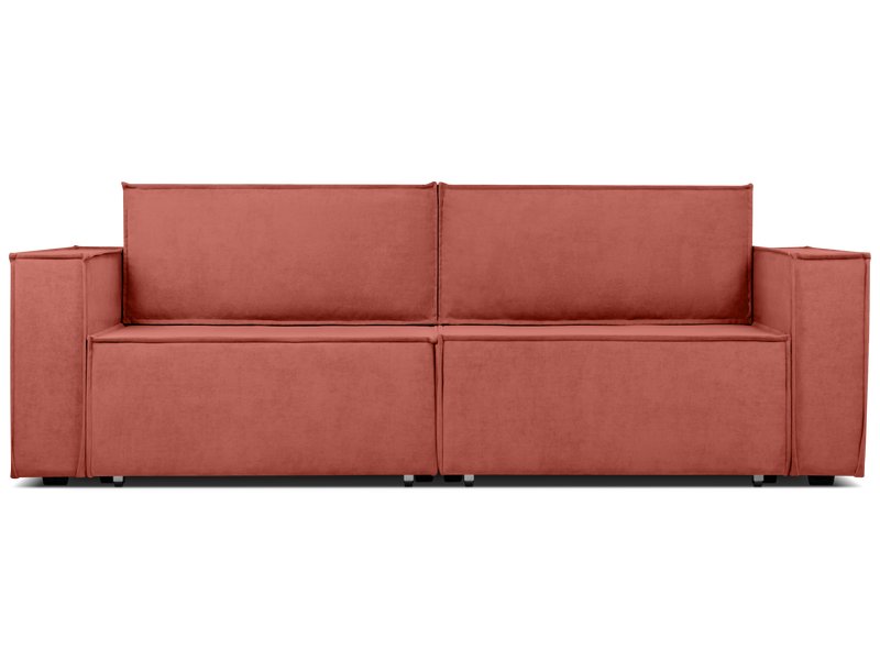 Диван прямой Лофт Вельвет Красный