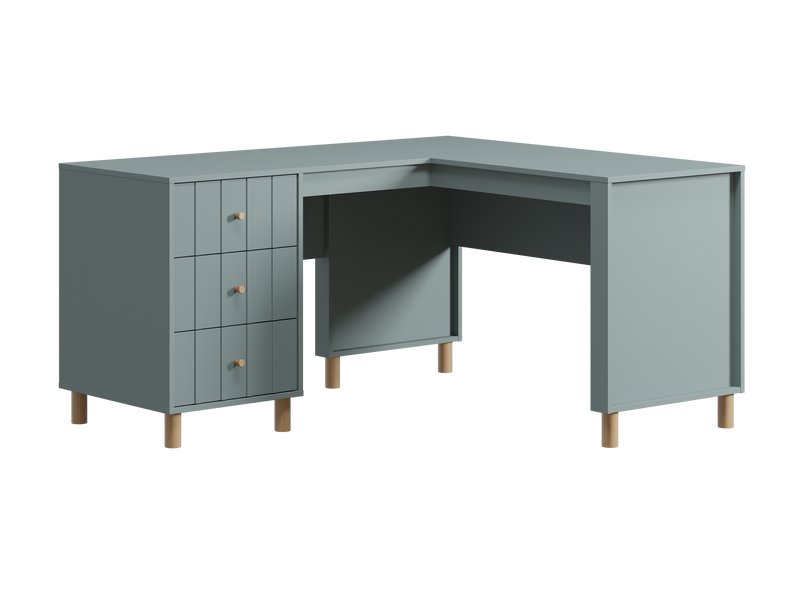 Письменный стол Моррис 150x130 Серо-зеленый