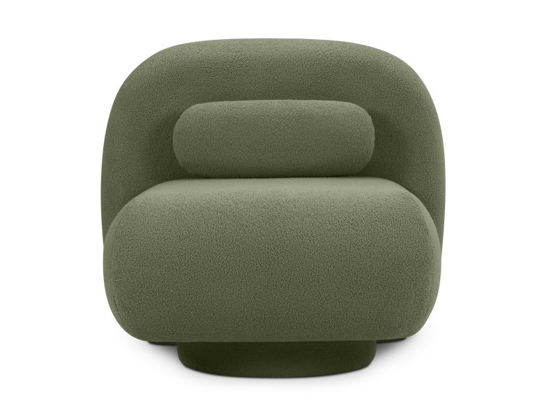 Кресло Кото Мех Оливковый
