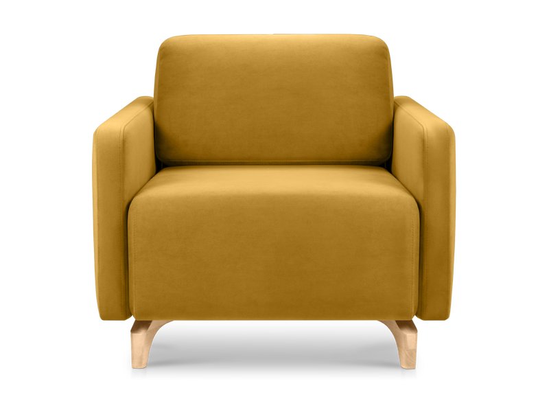 Кресло-кровать Льери Мини Велюр Горчичный