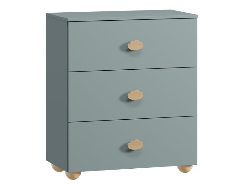 Комод детский Тесси 75x87 Серо-зеленый