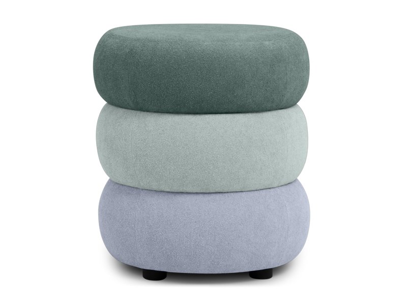 Пуф Мэл Букле Зеленый/лиловый