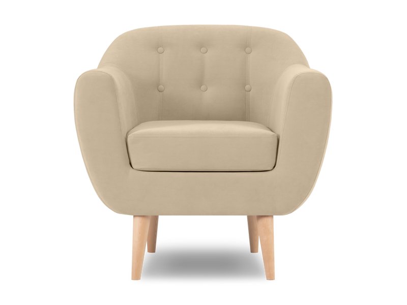 Кресло Роттердам Вельвет Бежевый
