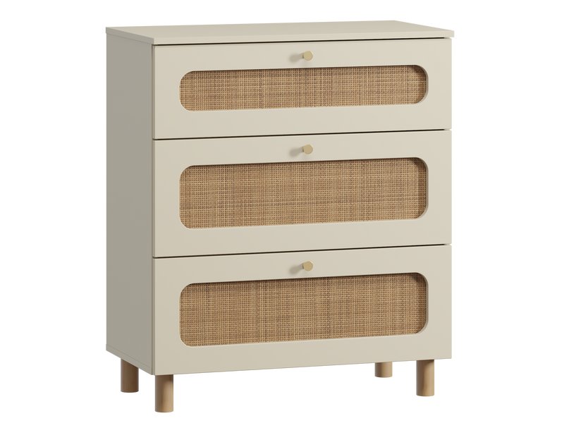 Комод Линдо 80x94 Светло-бежевый