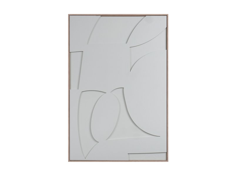 Картина Рельеф Белый 80x120