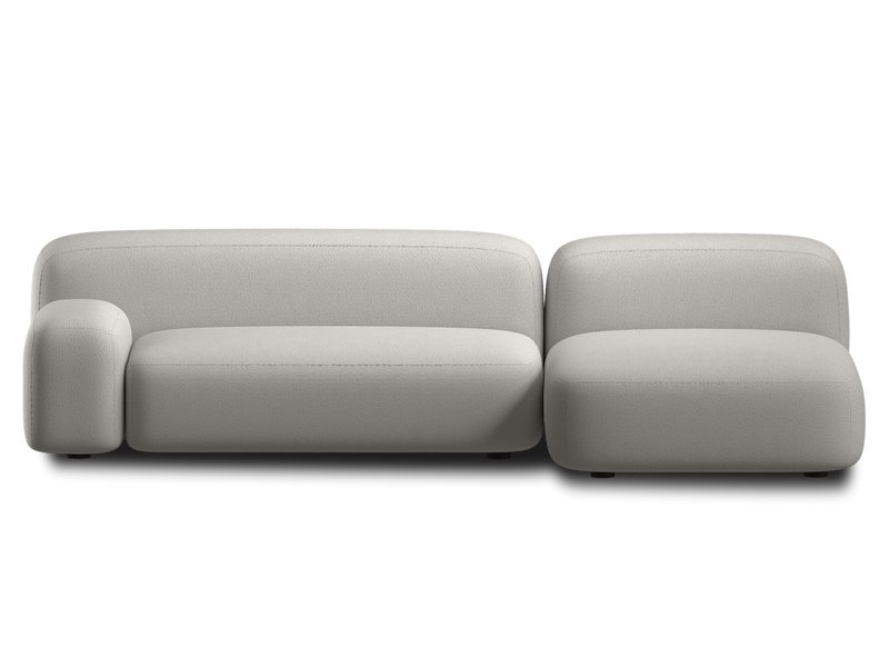 Диван модульный Риббл 2 Букле Бежевый