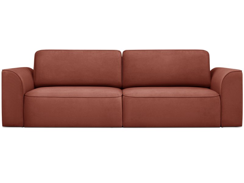 Диван прямой Спейс Велюр Терракотовый