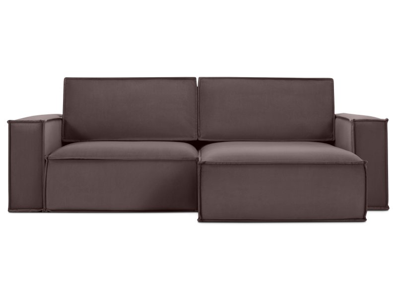 Диван угловой Эби-1 Велюр Коричневый