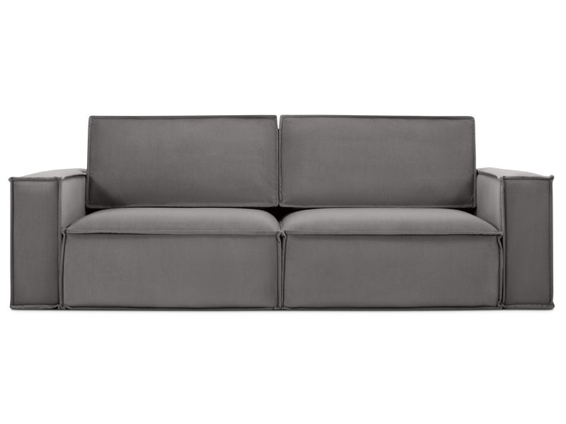 Диван прямой Эби Велюр Серый