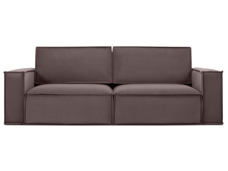 Диван прямой Эби Велюр Коричневый