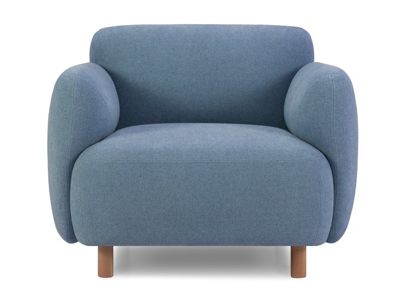 Кресло Пайпел-2 Букле Голубой