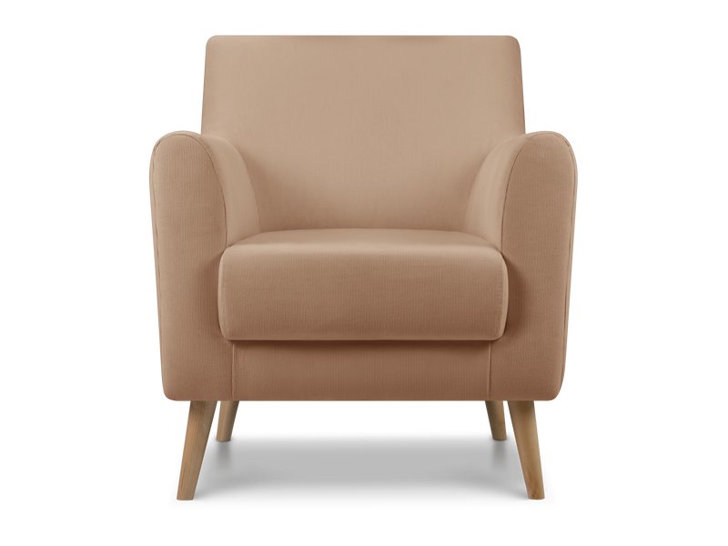 Кресло Оденс Вельвет Песочный