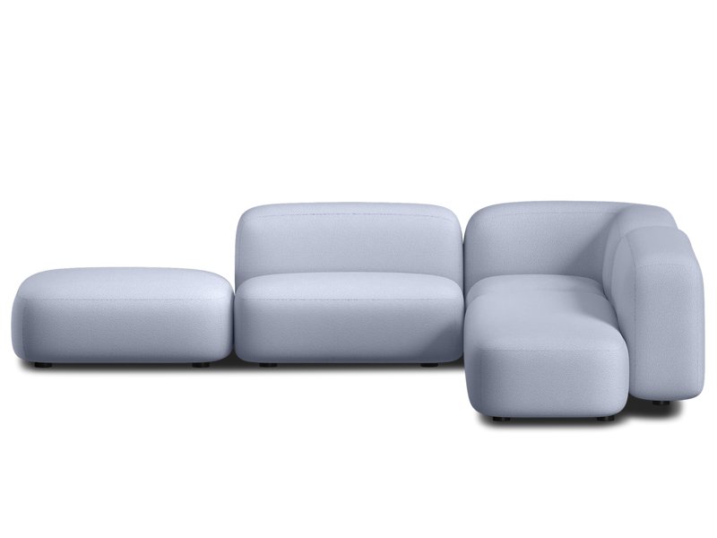 Диван модульный Риббл 5 Букле Лиловый