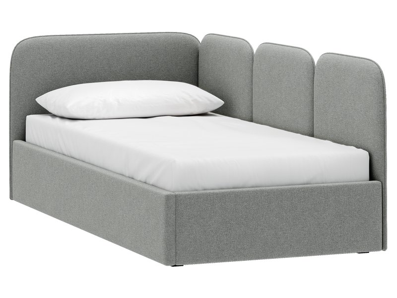 Детская кровать Имми 90 Рогожка Серый