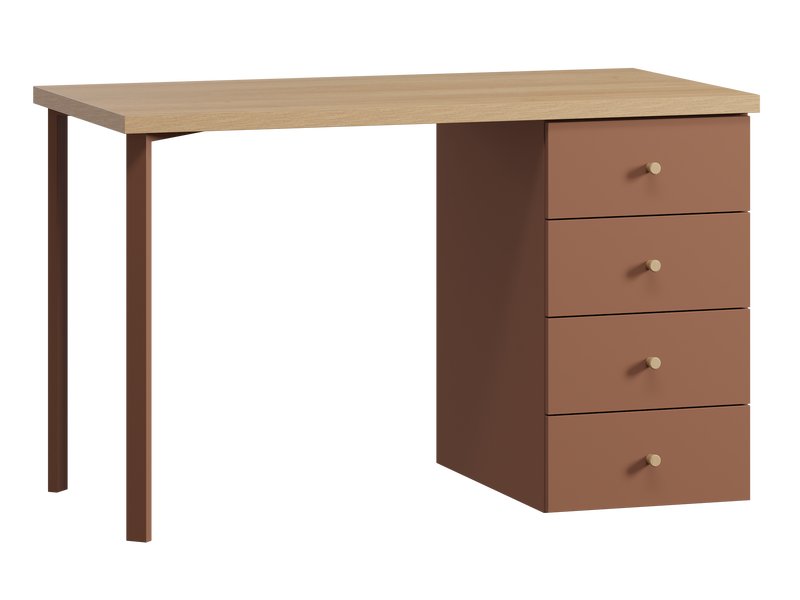 Письменный стол Стэйс 120x60 Терракотовый