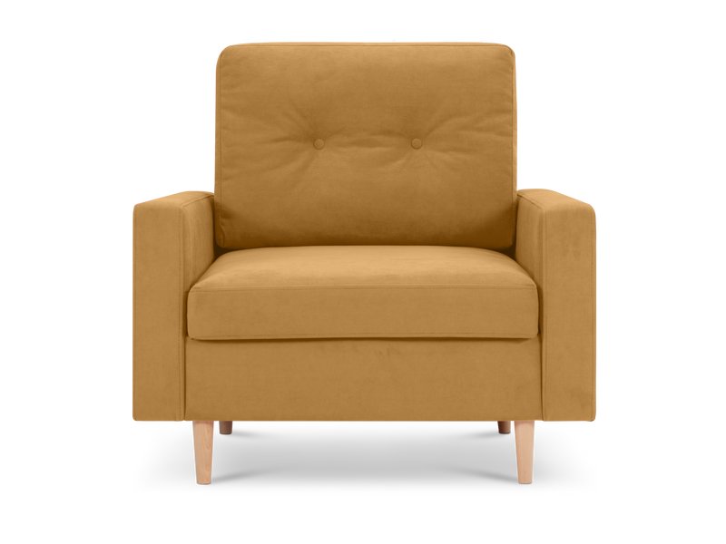 Кресло-кровать Динс Мини Вельвет Желтый