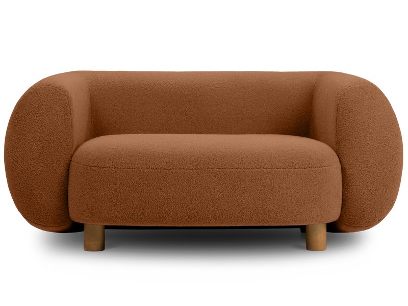 Диван прямой Лонди Мех Терракотовый