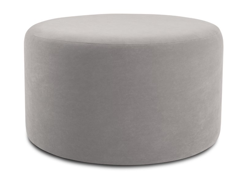 Пуф Кофи-3 Велюр Светло-серый