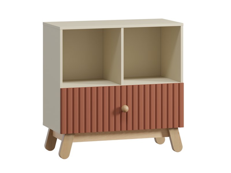 Стеллаж детский Финни 78x78 Терракотовый
