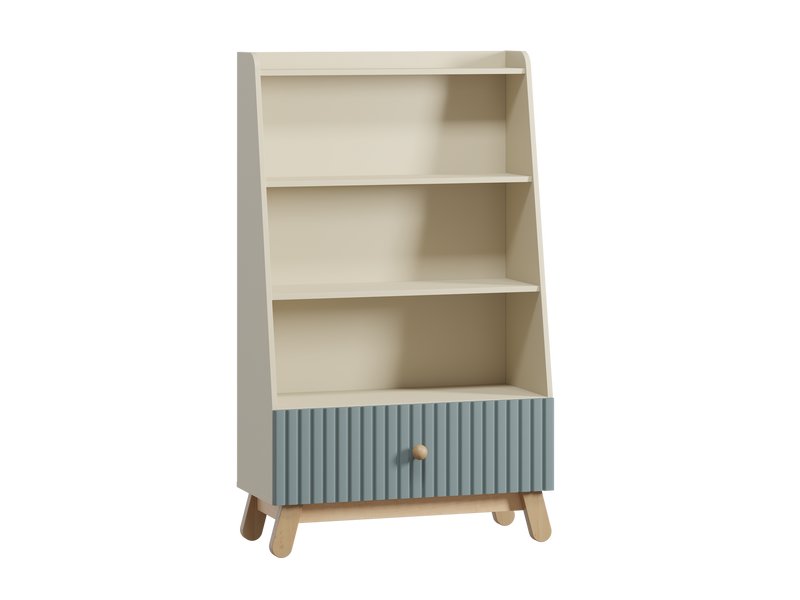 Стеллаж детский Финни 85x142 Серо-зеленый