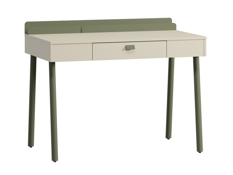 Письменный стол Энзо 107x60 Светло-бежевый/Оливковый