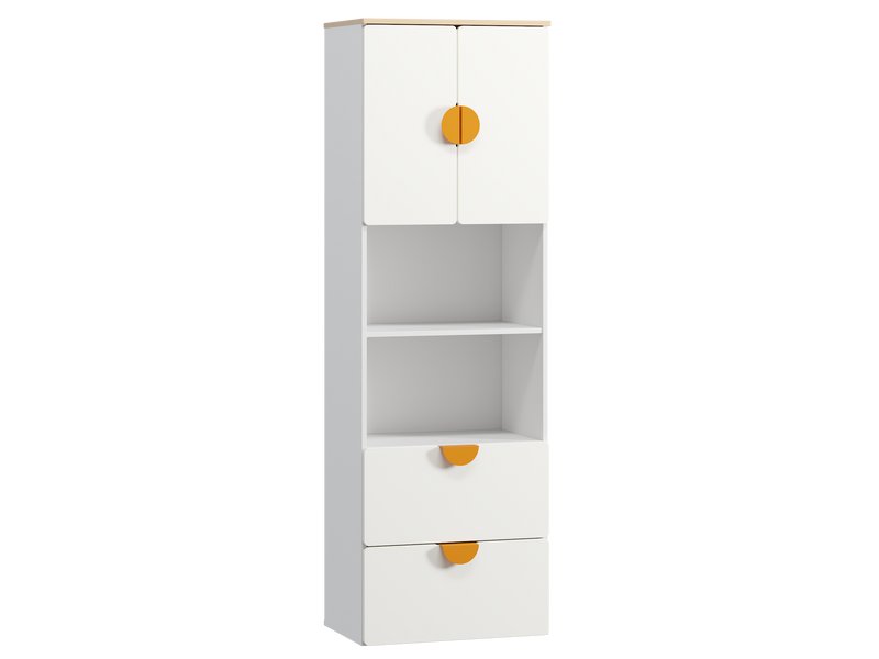 Стеллаж детский Милна 2-60x190 Белый