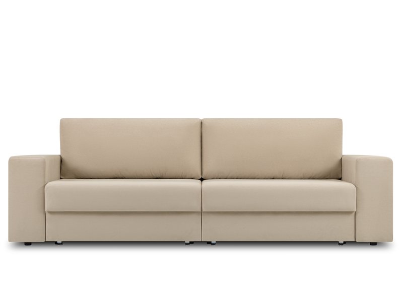 Диван прямой Мейлон Велюр Бежевый