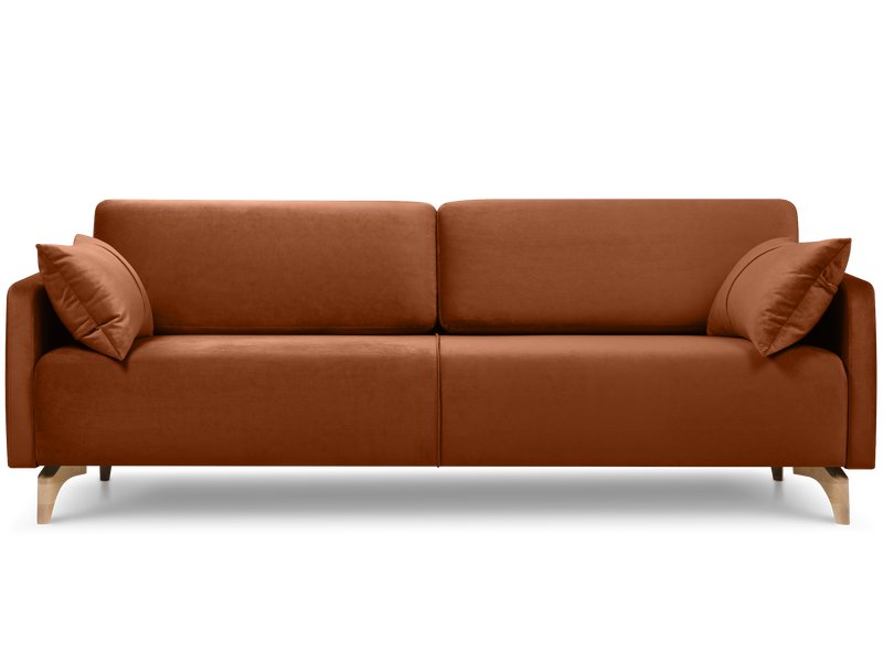 Диван прямой Льери Велюр Терракотовый
