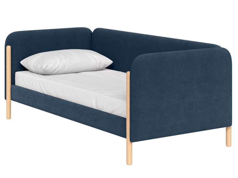 Кровать Кейси-2 Велюр Синий