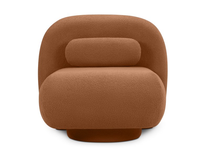 Кресло Кото Мех Терракотовый