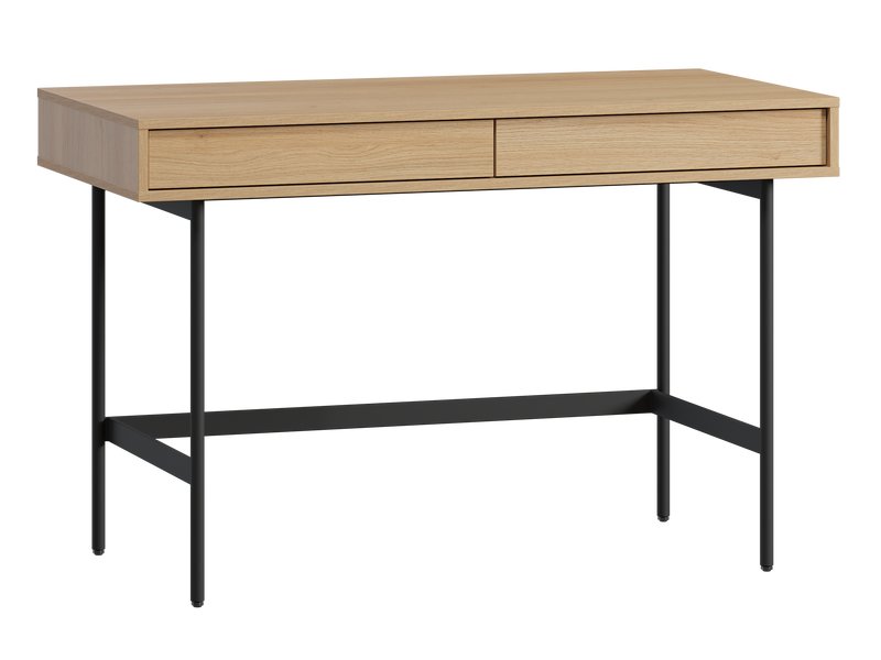 Письменный стол Эрлин-2 120x60 Дуб Барбера/Черный